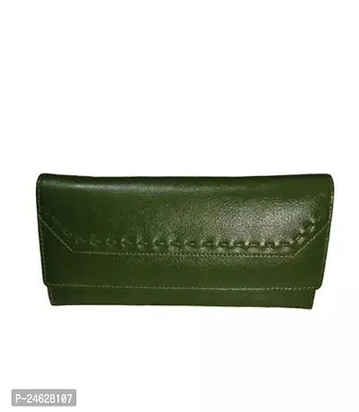 Stylish Green Polyester Solid Handbags For Women