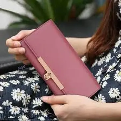 Stylish Pink Polyester Solid Handbags For Women