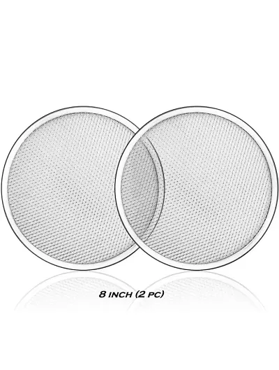 Stylish Pizza Mesh Tray 12 Inch For Baking Oven Microwave Safe Pizza Traynbsp;Pack Of 2