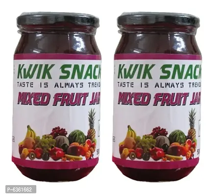 KWIK SNACK COMBO PACK OF 2 MIXED FRUIT JAM  (1 KG)