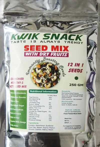 12 In 1 Seeds + Dry Fruit Mix; Green Chilly Powder, Crunchy Corn Flakes