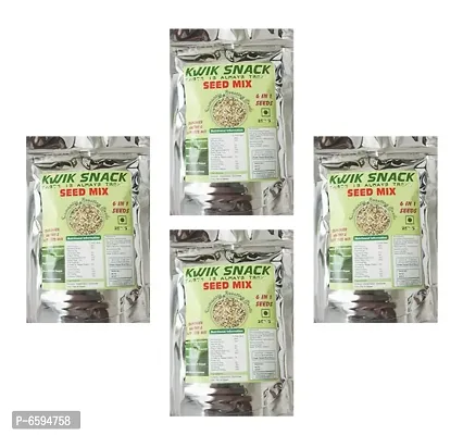 KWIK SNACK COMBO PACK OF 4 -6 IN 1 SEEDS MIX (250 GM EACH) 4 X 250 GM 1 KG-thumb0