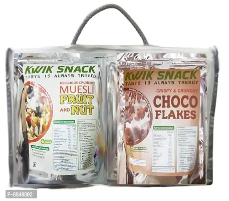 GIFT HAMPER-7 Combo Pack of 2 ( Muesli Fruit  Nuts-400 gm ,Choco Flakes-300 gm)