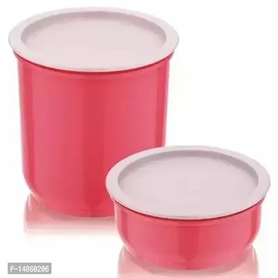 Home One Airlseal Lock Jars And Containers 650 With 1750 ML (Set Of 2) Random Colour Dispatch-thumb0