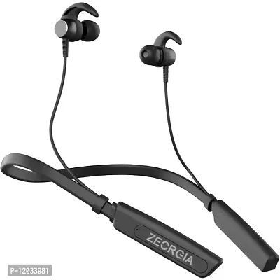 Bluetooth 5.0 High-Capacity Magnetic Earbuds Lightweight Wireless Neckband Clear Voice with Black Color-thumb0