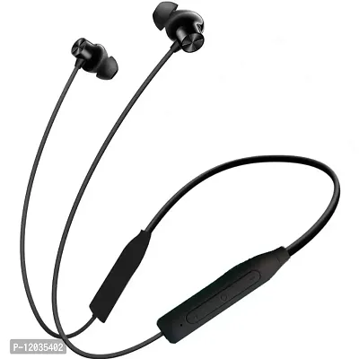 Matic Ear Bluetooth Earphones 5.0 High-Capacity Magnetic Earbuds Lightweight Wireless Neckband Clear Voice with Black Color-thumb0