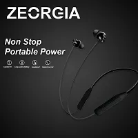Matic Ear Bluetooth Earphones 5.0 High-Capacity Magnetic Earbuds Lightweight Wireless Neckband Clear Voice with Black Color-thumb3