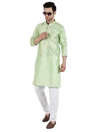 Stylish Silk Blend Kurta For Men-thumb2