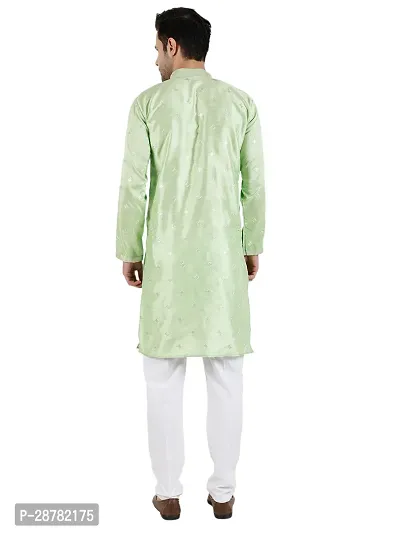 Stylish Silk Blend Kurta For Men-thumb4