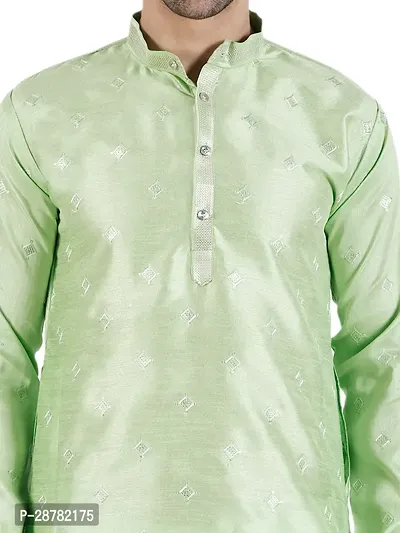 Stylish Silk Blend Kurta For Men-thumb2