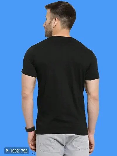 Stylish Polyester Printed T-Shirt For Men-thumb2