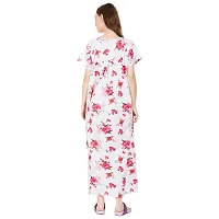 Redglo Cotton Printed Full Length Women's Nightwear  Night Gown Nighty (Available Sizes XL  XXL)-thumb1