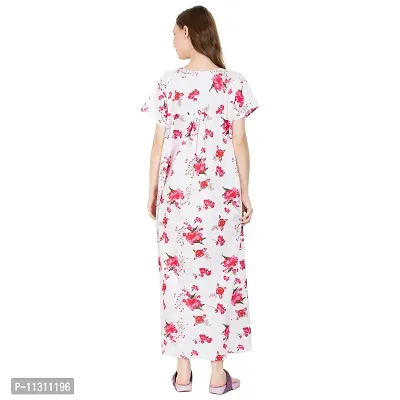 Redglo Cotton Printed Full Length Women's Nightwear  Night Gown Nighty (Available Sizes XL  XXL)-thumb2