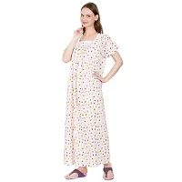 Redglo Women's Cotton Nighty Night Gown Multicolored (Available Sizes XL  XXL)-thumb3