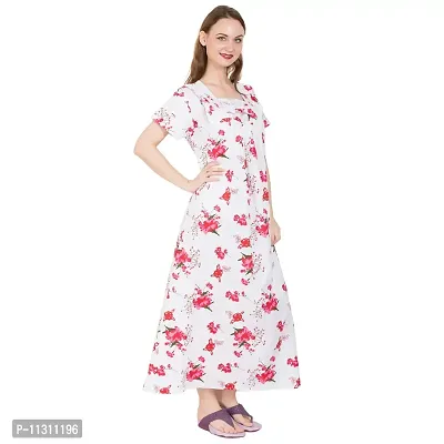 Redglo Cotton Printed Full Length Women's Nightwear  Night Gown Nighty (Available Sizes XL  XXL)-thumb4