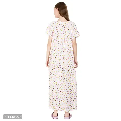 Redglo Women's Cotton Nighty Night Gown Multicolored (Available Sizes XL  XXL)-thumb2