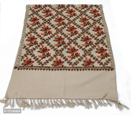Kashmir Embroidered, Poly Acralic Wool 28X80 Traditional Ari Embroidery Shawl/Stoles for Women,Ladies,Girls-thumb0