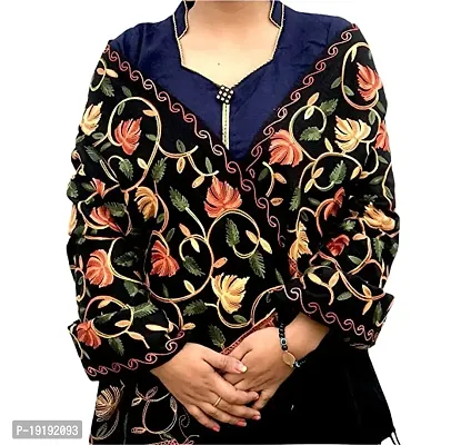Classic Acrylic Embroidered Shawls for Women
