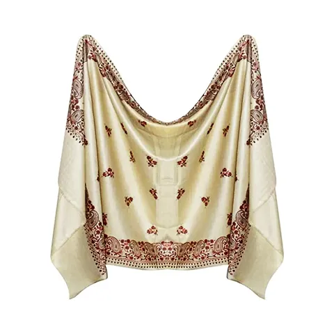 Kashmiri Border Embroidery Shawl,Stole for Women,Ladies,Girls