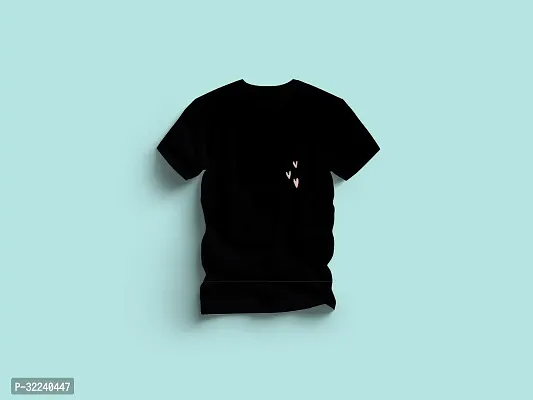 Reliable Black Polycotton Printed T-Shirt For Men-thumb0