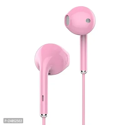 Stylish Pink In-ear Wired USB Headphones With Microphone-thumb0