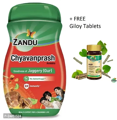 Zandu Chyavanprash Avaleha, Made with Jaggery 900g 2X Immunity, Increases Strength and Stamina-thumb0