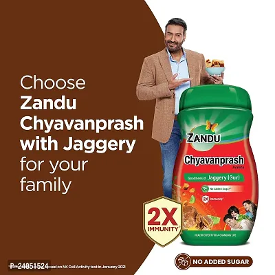 Zandu Chyavanprash Avaleha, Made with Jaggery 900g 2X Immunity, Increases Strength and Stamina-thumb4