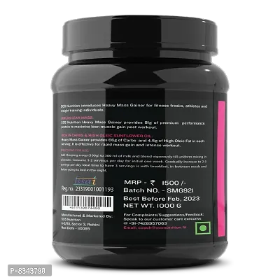 Protein Heavy Mass Gainer Strawberry 1 Kg-thumb2