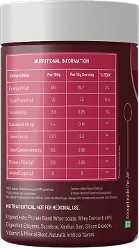 Weight Loss Size Zero High Protein Women Slimming Shake, 30 Servings, Double Rich Chocolate, Immunity Booster, Healthy Hair, Glowing Skin, Strong Bones, Whey Protein Drink-thumb1