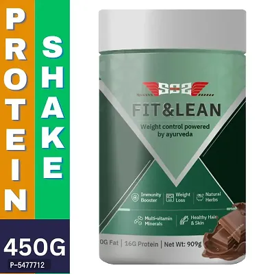 Weight Loss FIT  LEAN High Protein Meal Replacement Slim Shake for Weight Loss - Powered with Ayurvedic Herbs and Immunity Booster Multi Vitamins - Rich Chocolate, 15 Meals