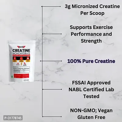 Creatine Monohydrate by SOS Nutrition, Pure and Unflavoured 450 Gm (15 Servings)-thumb4