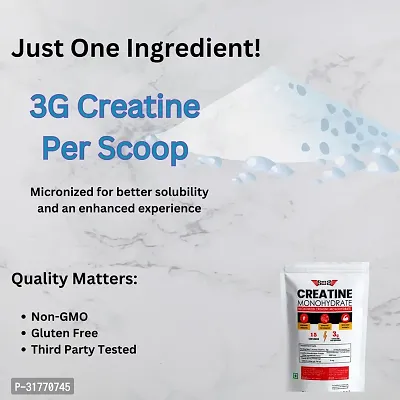 Creatine Monohydrate by SOS Nutrition, Pure and Unflavoured 450 Gm (15 Servings)-thumb3