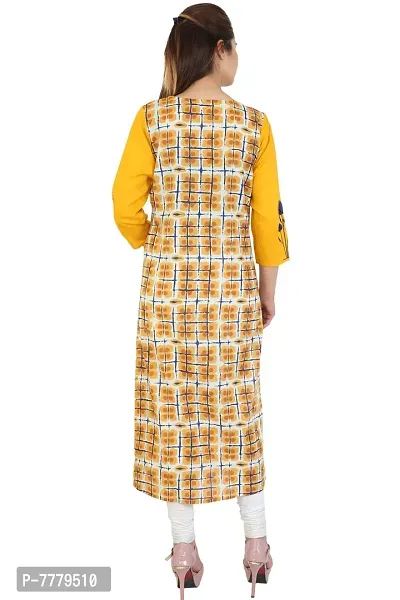 Bright Cotton Women's Cotton Straight Kurta-thumb5