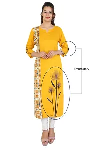 Bright Cotton Women's Cotton Straight Kurta-thumb2