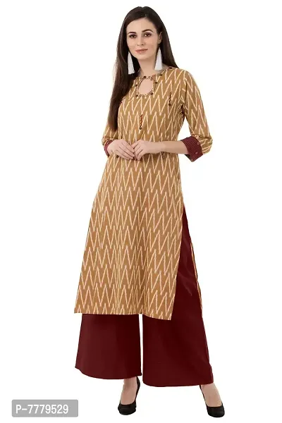 Bright Cotton Women's Cotton Regular Kurta-thumb0