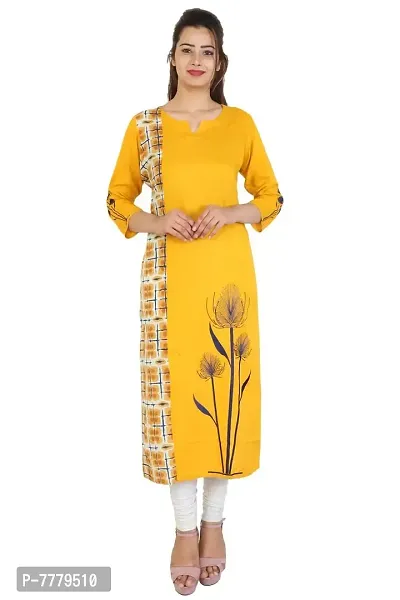 Bright Cotton Women's Cotton Straight Kurta