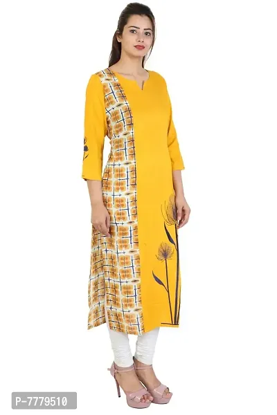 Bright Cotton Women's Cotton Straight Kurta-thumb2