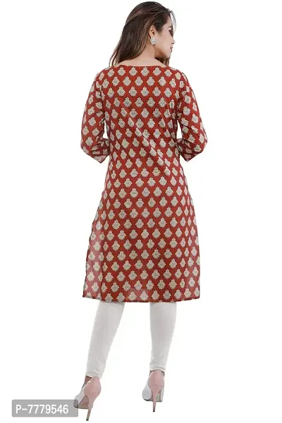 Bright Cotton Women's Cotton Regular Kurta-thumb5