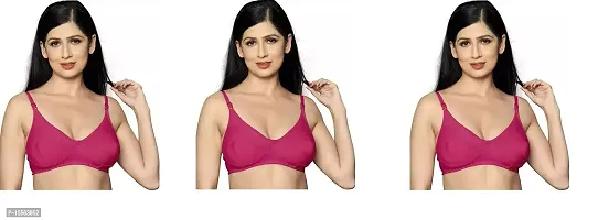 Classic Hosiery Solid Bra For Women Pack Of 3
