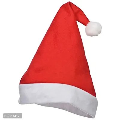Christmas Santa Hat, Santa Claus Caps for Kids,Merry Christmas Party Cap, Hat for Christmas/Xmas Party,Xmas Caps Pack of 3-thumb2
