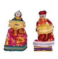 Decorative Puppet T-light Candle for Diwali decoration pack of 1 pair-thumb1