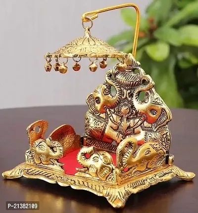 Laddu Gopal Singhasan Pooja Item, Material - Metal