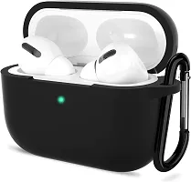 SILICONE CASE SUITABLE IN AIRPOD PRO  (BLACK)-thumb3
