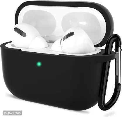 SILICONE CASE SUITABLE IN AIRPOD PRO  (BLACK)-thumb4