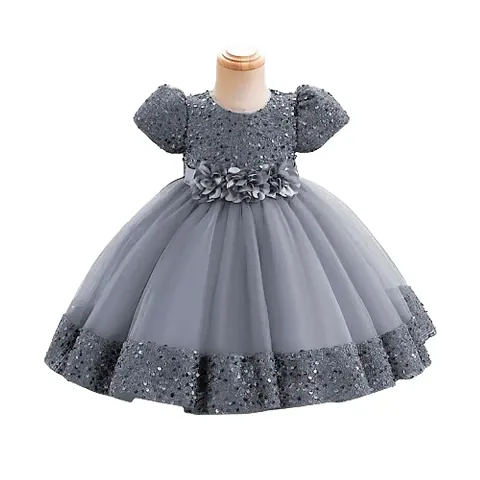 Fancy Party Wear Sequence Girls Frock