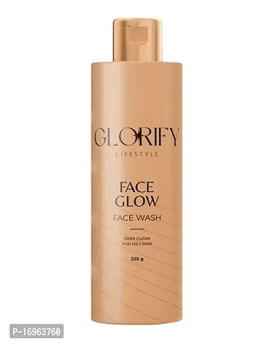 Glorify Lifestyle Face Glow Face Wash with Aloe Vera  Tea Tree Oil - Sulphate  Paraben Free, 100% Vegan