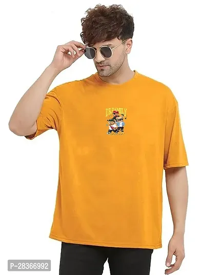 Classic Polyester Printed T-Shirt for Men-thumb0