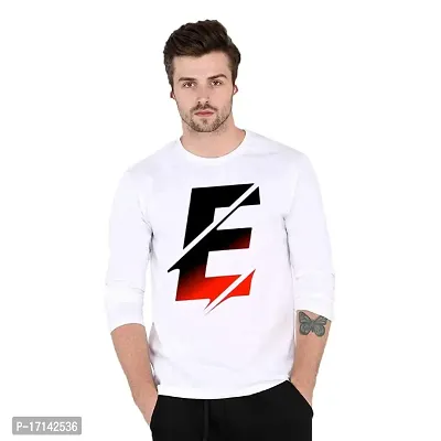 Alphabet Latest Polyester Full Sleeve Round neck Printed Men Tshirt-thumb0