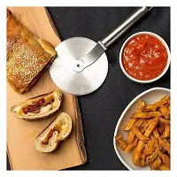Stainless Steel (Pack of 3) Potato Masher  Roti Chimta  Egg Whisk  Pizza Cutter for Kitchen Tool Set-thumb4
