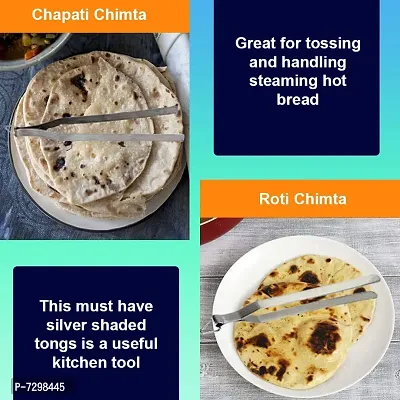 Stainless Steel Roti Chimta / Utility Chimta for Kitchen Tool Set-thumb2